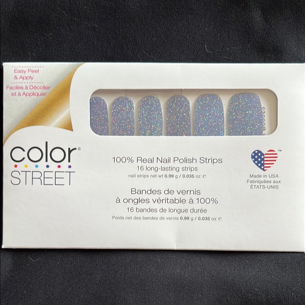 Color Street Silver Nail Polish Strips Party Supplies